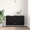 vidaXL Sideboard Schwarz Eichen-Optik 100 x 36 x 60 cm Holzwerkstoff 882453 Bild 4