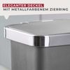 FACKELMANN Mülleimer SEATTLE, Pedal-Abfalleimer 45L, stilvoller Mülleimer mit Soft-Close System & robustem Pedal Bild 4