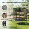HOMALL Gartentrampolin Kindertrampolin, Outdoor-Trampolin, Durchmesser 183/222/290/360 cm, Ø 183 cm, (Ausgestattet mit Sicherheitsnetz, Leiter und 360°-Gelander, maximale Tragkraft 150 kg) Bild 4