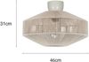 Boho Deckenleuchte SVEA Lampenschirm aus Baumwolle Beige, Ø 46cm Bild 4