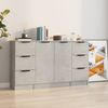 3 Stk. Sideboards, Kommoden Betongrau Holzwerkstoff j3658p Bild 2