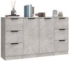 3 Stk. Sideboards, Kommoden Betongrau Holzwerkstoff j3658p Bild 4