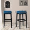 CLP Barhocker Taylor Sitzhöhe 78 cm mit Stoffbezug und schwarzem Metallgestell,blau Bild 2