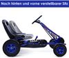 Pedal Gokart Racing Kinderauto Pedalfahrzeug Tretauto Gocart Sitzaußen-blau Bild 3