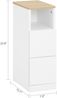 SoBuy FBT149-WNx2 Nachttisch, Spanplatte, Melamin, Weiß, 35 x 60 x 20 cm Bild 3