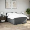 vidaXL Boxspringbett mit Matratze Dunkelgrau 160x200 cm Stoff 3288247 Bild 4