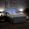 vidaXL Boxspringbett mit Matratze Dunkelgrau 160x200 cm Stoff 3288247 Bild 5