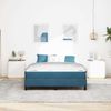 vidaXL Boxspringbett mit Matratze Dunkelblau 160 x 200 cm Stoff 3398705 Bild 3