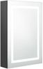 vidaXL LED-Spiegelschrank fürs Bad Grau 50x13x70 cm 326490 Bild 2