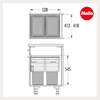Hailo Abfallsammler 3619471 CE Slide Euro-Cargo 2x 38 Liter Bild 3