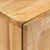 vidaXL Sideboard mit Speicher Braun 40 x 33 x 75 cm Massivholz Mango 4018068 Bild 5