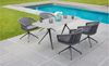 Gartentisch Cliff / Bari, Aluminium, Grau, 200 x 75 x 100 cm Bild 3
