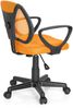 hjh OFFICE 725107 Kinder- und Jugenddrehstuhl KIDDY CD Netzstoff Orange höhenverstellbarer Schreibtischstuhl mit Armlehnen Bild 5
