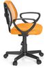 hjh OFFICE 725107 Kinder- und Jugenddrehstuhl KIDDY CD Netzstoff Orange höhenverstellbarer Schreibtischstuhl mit Armlehnen Bild 4