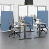 Rheinland Möbel FocusWall STWR1018 – Akustik-Stellwand 1000×1800 mm in Stofffarbe Steel inkl. Rollen – Mobile Schreibtisch-Trennwand für Büro & Homeoffice – Schallschutz – Made in Germany Bild 3