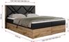 Boxspringbett mit Kopfteil und Topper, Polsterbett - GUNAR - 120 x 200 cm - Schwarz Kunstleder - H4 - Topper T25 Bild 5