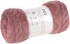 Weiche Wohndecke Decke Kuscheldecke mit elegantem Zopf Muster 150x200 cm altrosa Bild 4