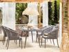 Beliani 'LIPARI' Gartentisch Set, Metall grau, 140x80x75 cm Bild 3