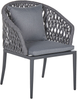 Beliani 'LIPARI' Gartentisch Set, Metall grau, 140x80x75 cm Bild 5