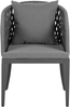 Beliani 'LIPARI' Gartentisch Set, Metall grau, 140x80x75 cm Bild 4