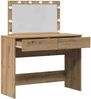 vidaXL Schminktisch Artisan-Eiche 100 x 40 x 120 cm Holzwerkstoff 868861 Bild 4
