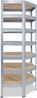 shelfplaza PRO 230x90x60 cm Eckregal in grau-verzinkt mit 7 Böden und 142 kg Traglast pro Boden Bild 5