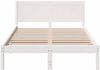 vidaXL Bettgestell Weiß 120 x 190 cm Massivholz Kiefer 872201 Bild 5