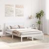 vidaXL Bettgestell Weiß 120 x 190 cm Massivholz Kiefer 872201 Bild 3