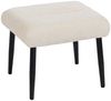 Sitzhocker Chenille, hochdichter Schaumstoff, Stahlgestell, Antirutsch, bis 120kg, platzsparend, als Fußhocker oder Sitz Bild 2