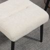 Sitzhocker Chenille, hochdichter Schaumstoff, Stahlgestell, Antirutsch, bis 120kg, platzsparend, als Fußhocker oder Sitz Bild 4
