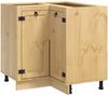 vidaXL Schrank SKI Honigbraun 80 x 80 x 81 cm Massives Kiefernholz 42007568 Bild 2