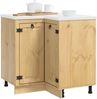 vidaXL Schrank SKI Honigbraun 80 x 80 x 81 cm Massives Kiefernholz 42007568 Bild 3