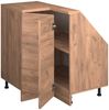 Eck-Küchenschrank für Dachschrägen R-Line Goldkraft Eiche 75.6 cm mit 1 Tür Vicco Bild 3