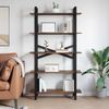 vidaXL Bücherregal Geräucherte Eiche 100 x 33,5 x 178 cm Holzwerkstoff 883936 Bild 4