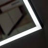 Badezimmermöbel Set 80cm Waschtisch & LED-Spiegel ADELAIDE-56-BLACK in matt schwarz mit Rillenoptik, B/H/T ca. 81/200/46 cm Bild 3