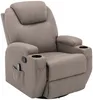 Vente-unique - SILVANO Sessel Stoff Schokoladenbraun - B 95 cm x H 105 cm x L 82 cm Bild 5