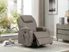 Vente-unique - SILVANO Sessel Stoff Schokoladenbraun - B 95 cm x H 105 cm x L 82 cm Bild 3