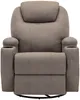 Vente-unique - SILVANO Sessel Stoff Schokoladenbraun - B 95 cm x H 105 cm x L 82 cm Bild 4