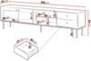TV-Lowboard Virento 200 (Farbe: Weiß) Bild 5
