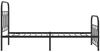 vidaXL Bettgestell mit Kopf- und Fußteil Metall Schwarz 80x200 cm 377126 Bild 5