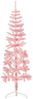 vidaXL Künstlicher Halb-Weihnachtsbaum mit Ständer Schlank Rosa 180 cm 344571 Bild 3
