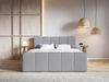 Selsey 'Cloudy II' Boxspringbett mit Bettkästen und Topper Bouclé Grau, 180x200 cm Bild 2