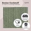 Lycce Wandkissen - Cord, Wandpolster, Rückenkissen Sitzbank, Kopfteil Betten, Polsterung Salbeigrün 30x75x4cm Bild 4