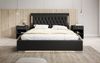 Designer Polsterbett Rio inkl. RGB, USB und Stauraum 180x200 Schwarz H2 (bis 70kg) Bild 3