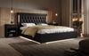 Designer Polsterbett Rio inkl. RGB, USB und Stauraum 180x200 Schwarz H2 (bis 70kg) Bild 2