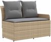 vidaXL Möbelsets mit Kissen 5 pcs Beige und Hellgrau PE-Rattan 3422205 Bild 5