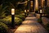 ZMH LED Pollerleuchte Außen Schwarz, 40 cm, 10 W, 3000 K warmweiß, LED Pollerleuchte, LED fest integriert, Warmweiß, Wegeleuchte aus Aluminium/Glas für Garten, Weg und Terrasse Bild 2