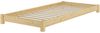 Schmales Flachbett Futonbett Einzelbett 80x200 Kiefer massiv V-60.51-08Rollrost und Matratze inkl. Bild 2