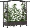 vidaXL Hochbeet mit Spalier und Rädern Braun 169 x 40 x 129 cm PP 3423096 Bild 3