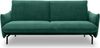 DOMO. collection Sofa 700 003, 2-Sitzer Liege, Rechteckig, Schlaffunktion, Füße mit Filzgleitern, 2er Couch, Polstergarnitur, 234 x 95 x 102 cm (BxTxH), dunkelgrün Bild 2